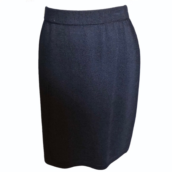 St. John Collection Dresses & Skirts - St John Collection by Marie Gray Navy Knit Skirt